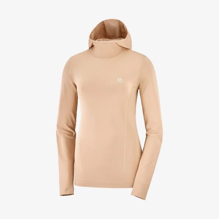 Apricot Salomon Essential Seamless Women's Sweatshirt | IE LS0641